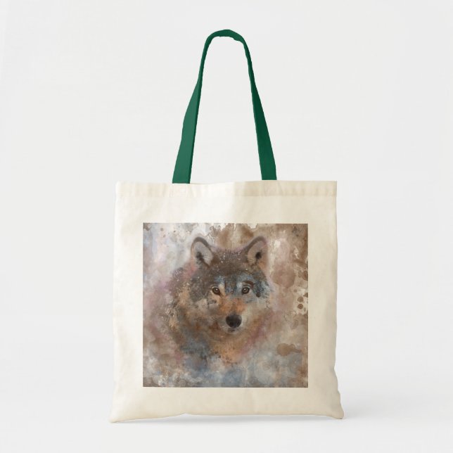 Bolsa Tote A cor de água Wolfs (Frente)