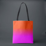Bolsa Tote A cor de néon da máscara de Ombre do rosa<br><div class="desc">A cor de néon da máscara de Ombre do rosa alaranjado e quente desvanece-se. As máscaras de Ombre vão do rosa quente borradas na laranja de néon nesta paleta do por do sol o néon, laranja, quente, cor-de-rosa, ombre, máscara, cor, desvanece-se, tende-se, brilhante, fluorescente, highlighter, escola, miúdos, divertimento, dormitório, decoração,...</div>