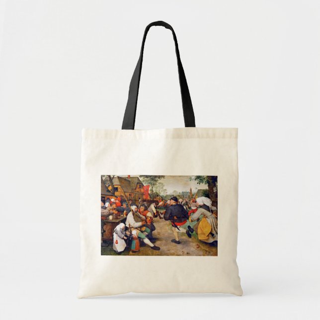 Bolsa Tote A dança camponesa, Pieter Bruegel (Frente)