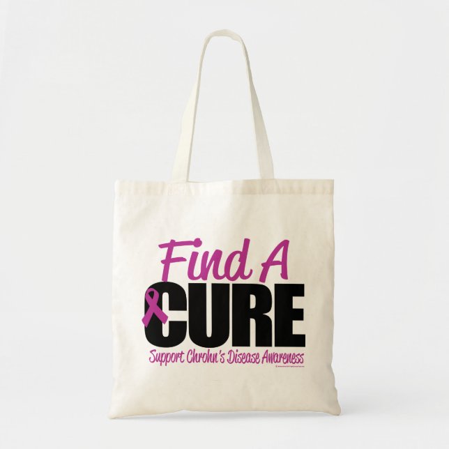 Bolsa Tote A doença de Crohn encontra uma cura (Frente)
