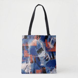 Bolsa Tote A elegância do azul gera admiração no fab