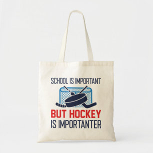 Bolsa Tote A Escola É Importante Mas O Hóquei É Importante