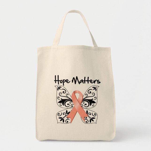 Bolsa Tote A Esperança do Cancer Uterino Importa (Frente)
