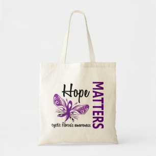 Bolsa Tote A esperança importa fibrose cística da borboleta