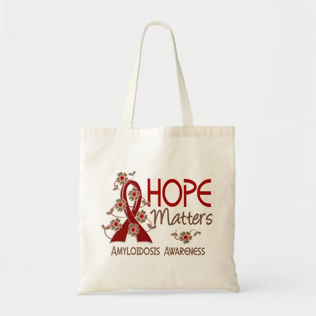 Bolsa Tote A esperança importa o Amyloidosis 3 (Frente)
