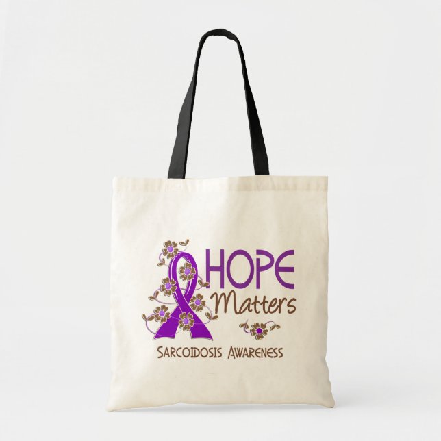 Bolsa Tote A esperança importa o Sarcoidosis 3 (Frente)
