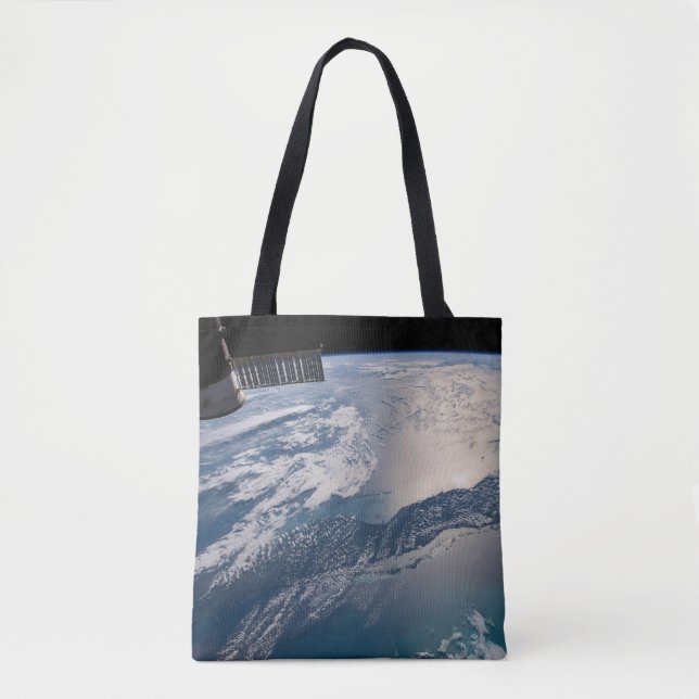 Bolsa Tote A Estação Espacial Internacional Acima Do Atlântic (Frente)