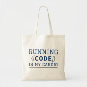Bolsa Tote A Execução De Código É O Meu Cardio