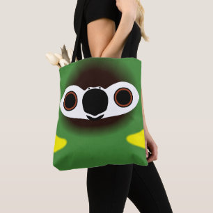 Bolsa Tote A face de um arara-de-colar-amarelo
