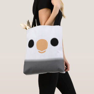 Bolsa Tote A face de um calopsita macho pied de rosto branco