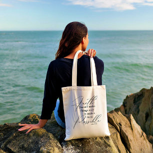 Bolsa Tote A fé torna as coisas possíveis