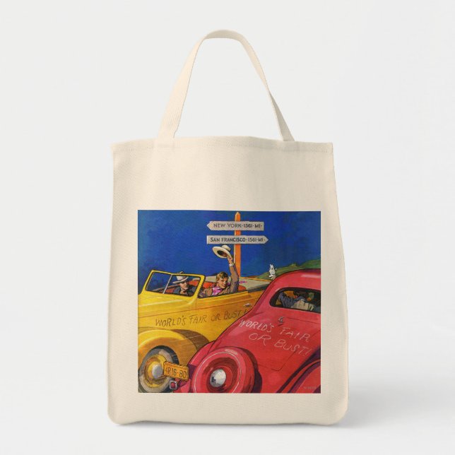 Bolsa Tote A feira ou o busto de mundo (Frente)