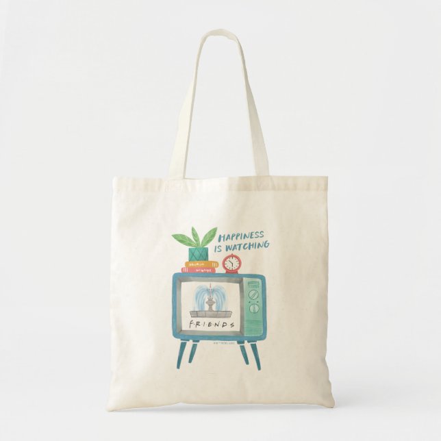 Bolsa Tote A felicidade é assistir FRIENDS™ (Frente)