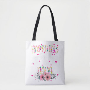 Bolsa Tote A Felicidade É Um Dia de as mães Nana Floral Mimi