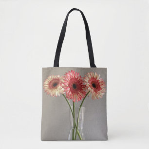 Bolsa Tote A Feliz Gerbera Pink Flower Photo