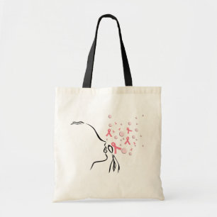 Bolsa Tote A fita cor-de-rosa ajustou-me livre