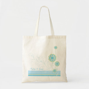 Bolsa Tote A flor da neve roda saco feito sob encomenda do