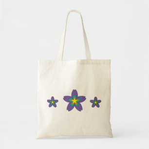 Bolsa Tote A flor feminino dos desenhos animados da menina