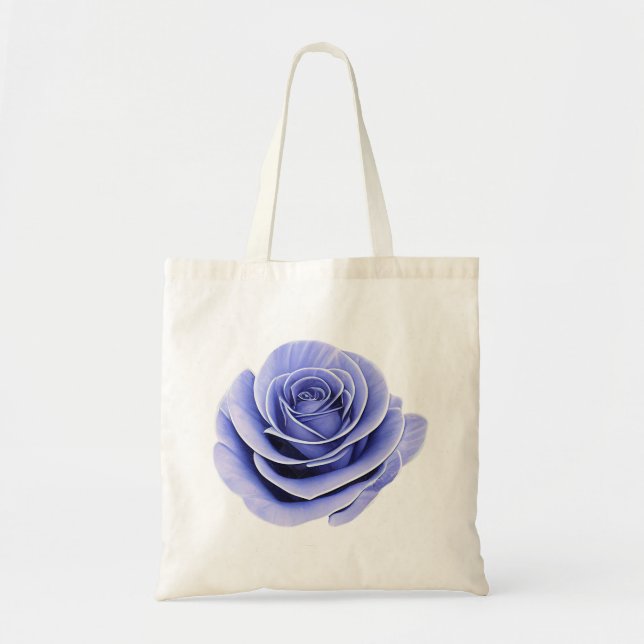 Bolsa Tote A Frágil Beleza de um Rosa (Frente)