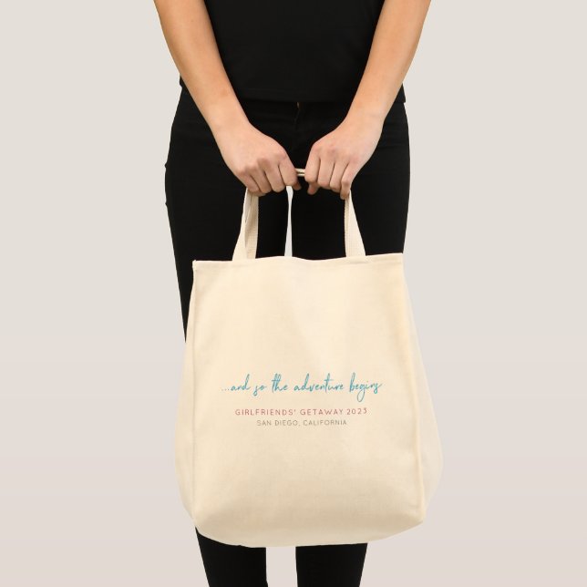 Bolsa Tote A fuga dos namoradas customizável (Frente (produto))
