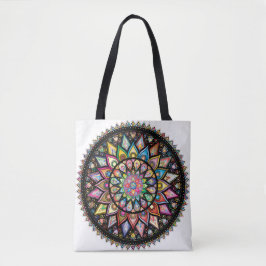 Bolsa Tote A gama de cores de mandala