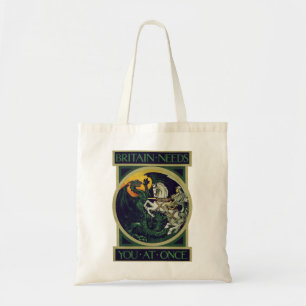 Bolsa Tote A Grã-Bretanha Precisa de Você Agora – Arte Vintag