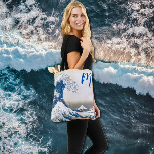 Bolsa Tote A Grande Onda - arte japonesa