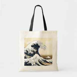 Bolsa Tote A Grande Onda de Kanagawa Hokusai, arte japonês
