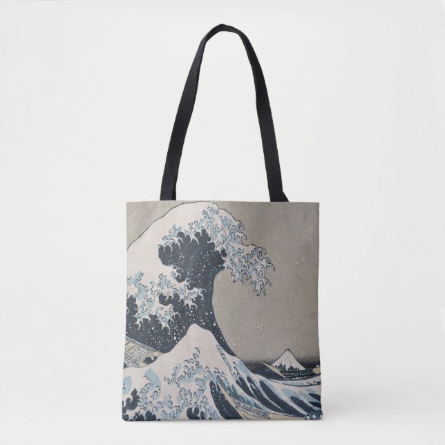 Bolsa Tote A grande onda de Kanagawa por Katsushika Hokusai (Frente)