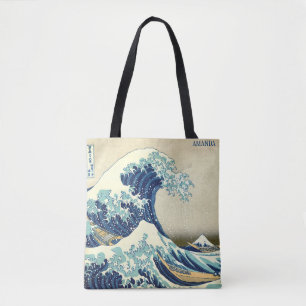 Bolsa Tote A Grande Onda – Katsushika Hokusai – Texto Persona