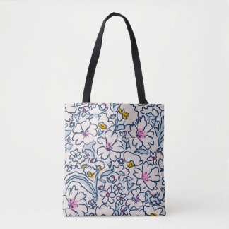 Bolsa Tote A história de uma flor na flor do cheio