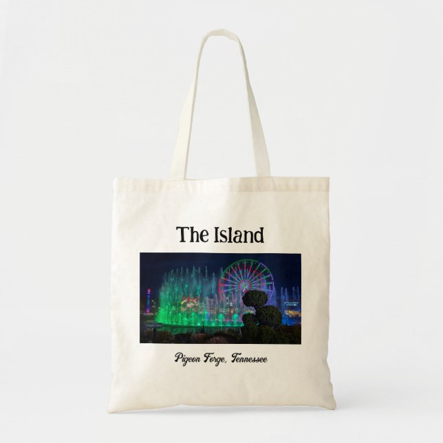Bolsa Tote A Ilha de Pigeon Forge, Tennessee Tote Bag (Frente)