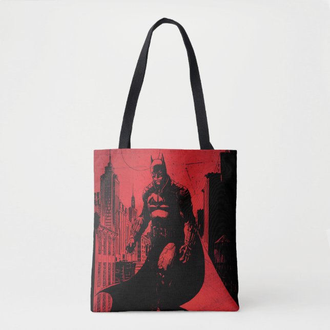 Bolsa Tote A Ilustração do Livro de BD Batman (Frente)