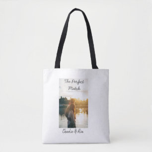 Bolsa Tote A imagem de casal de casamento perfeita