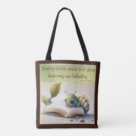 Bolsa Tote A Leitura Transforma Os Bookworms Em Borboletas