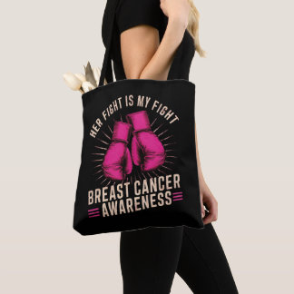 Bolsa Tote A luta dela é a minha luta Cancer