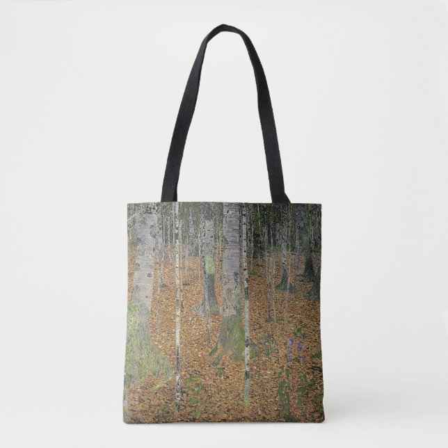 Bolsa Tote A madeira de vidoeiro por Gustavo Klimt (Frente)