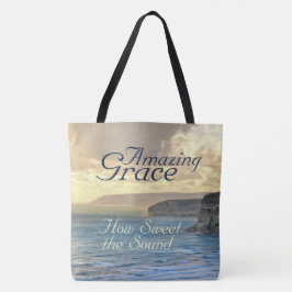 Bolsa Tote A Maravilhosa Grace Hymn Ocean Sunset.