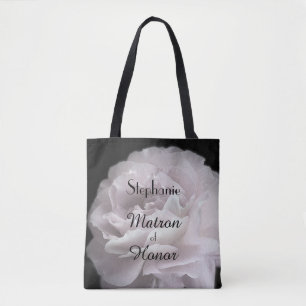 Bolsa Tote A matrona de rosa pálido personalizado honra
