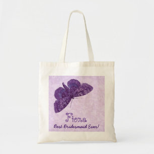 Bolsa Tote A melhor borboleta sempre roxa do vintage da dama
