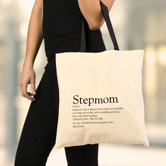 Bolsa Tote A Melhor Etapa Do Mundo, Definição Stepman (World's Best Ever Stepmom Stepmother Definition Tote Bag)