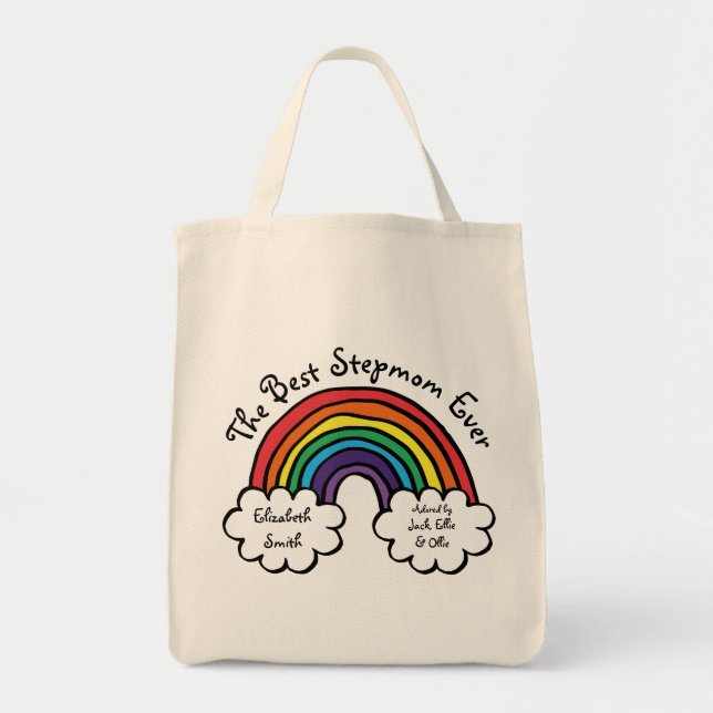 Bolsa Tote A Melhor Etapa, Stepme Ever Rainbow (Frente)