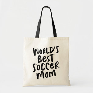 Bolsa Tote A melhor mãe de futebol do mundo é do tipo preto