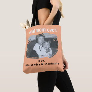 Bolsa Tote A melhor mãe de todos os nomes personalizados
