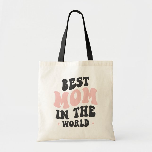 Bolsa Tote A melhor mãe do mundo. (Frente)