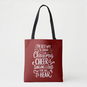 Bolsa Tote A Melhor Maneira de Espalhar Alegria Natalina Elfo