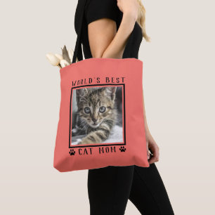 Bolsa Tote A melhor pata de gato do mundo imprime fotos de co