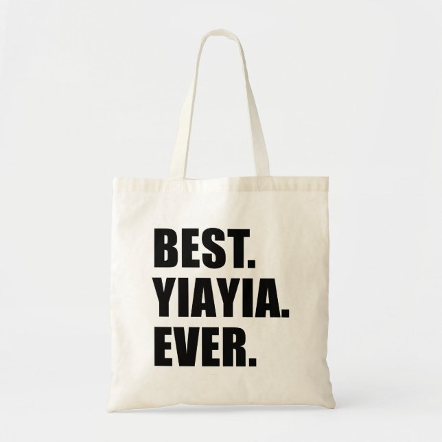 Bolsa Tote A melhor sacola de YiaYia nunca (Frente)