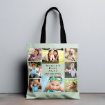 Bolsa Tote A melhor tia do mundo 8 foto colagem verde<br><div class="desc">Um belo presente para a melhor tia do mundo, esta coleção de fotos da família de 8 fotos sage green tote bag pode ser personalizada com oito fotos de sobrinhos, sobrinhos, outros membros da família, animais de estimação, etc. Personalize a expressão "a melhor tia do mundo" e se ela é...</div>