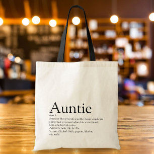 Bolsa Tote A melhor tia do mundo, tia definição